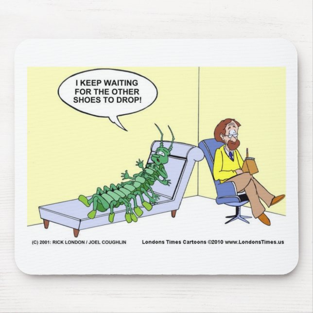 Centipede Psychiatrie Funny Cards Tasse und Gesche Mousepad (Vorne)