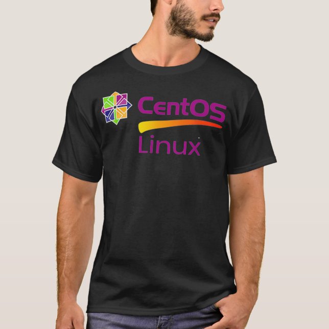 CentOs Linu Liebhaber mit Slogline Open Source OS T-Shirt (Vorderseite)