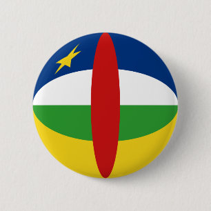 Centrafrique Fisheye Flaggen-Knopf Button