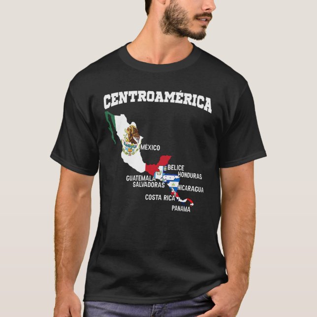 Central American Flags Central America Countries M T-Shirt (Vorderseite)