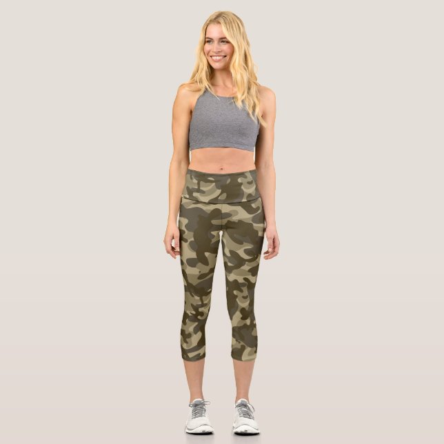 Central Camouflage Capri Leggings (Vorderseite)