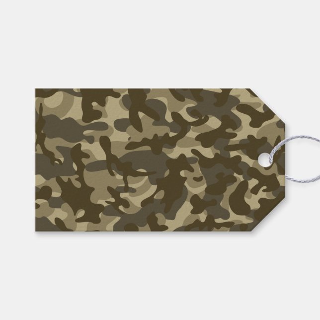 Central Camouflage Geschenkanhänger (Vorderseite (Horizontal))