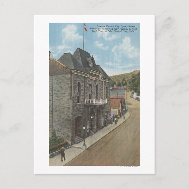 Central City, Colorado - City Opera House Postkarte (Vorderseite)