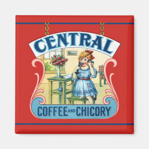 Central Coffee and Chicory Magnet