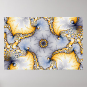 Central - Fraktal Art Poster