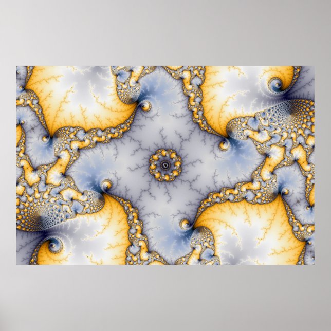 Central - Fraktal Art Poster (Vorne)