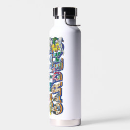 Central Gardens Mural Water Flasche