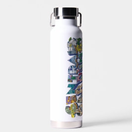 Central Gardens Mural Water Flasche