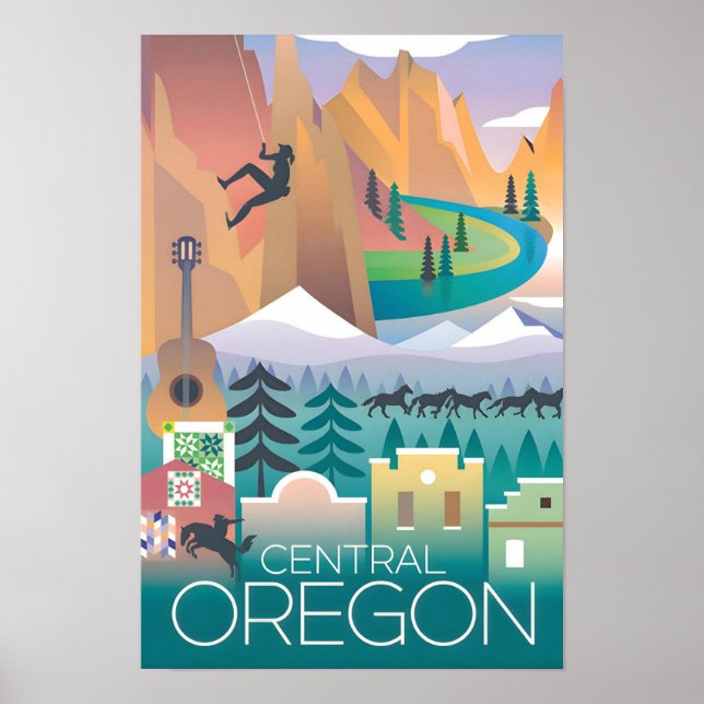 Central Oregon Druck Poster (Vorne)
