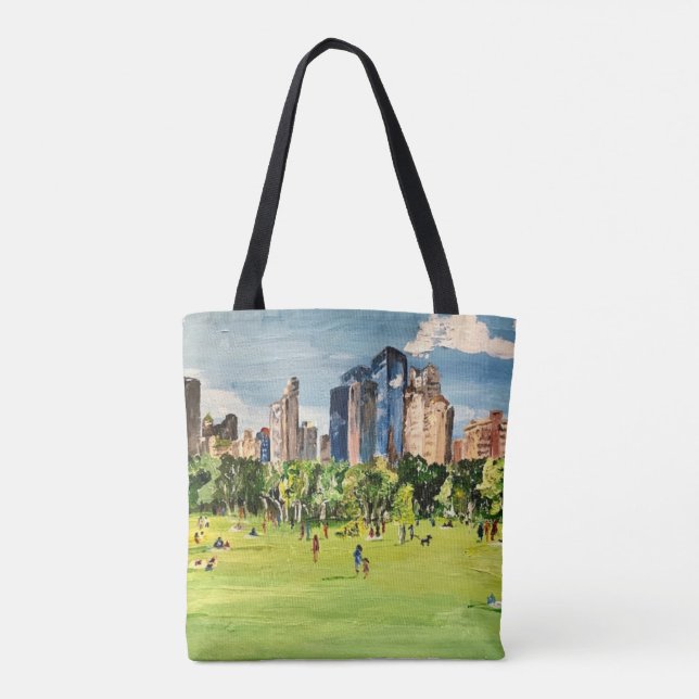"Central Park" Gemälde von Willowcatdesigns (Rückseite)