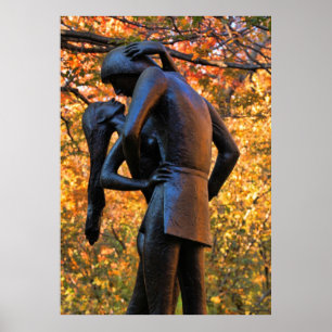 Central Park Herbst: Romeo & Julia Statue 01 Poster