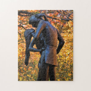Central Park Herbst: Romeo & Julia Statue 01 Puzzle