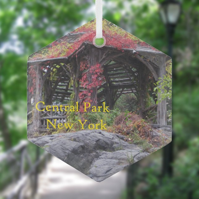 Central Park in New York Ornament Aus Glas (Von Creator hochgeladen)