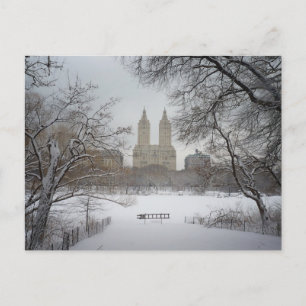 Central Park in Snow, New York City Postkarte