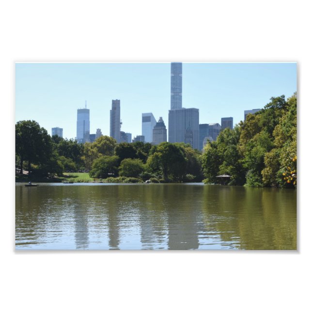 Central Park Lake New York City NYC Architecture Fotodruck (Vorne)
