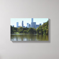Central Park Lake New York City NYC Skyline Foto