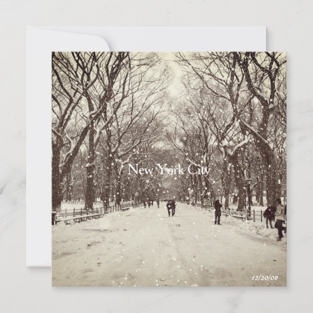 Central Park Magnetic Card Dankeskarte (Vorderseite)