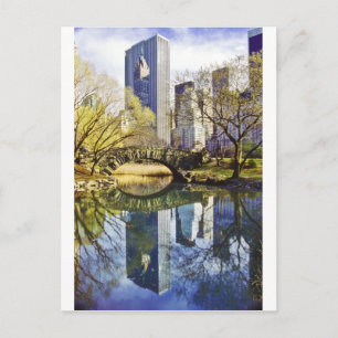 Central Park mit Reflektion NYC Postkarte