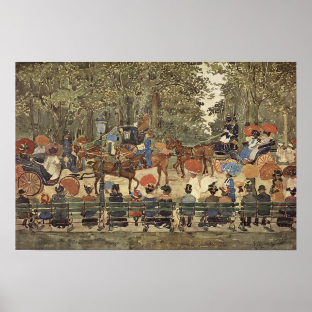 Central Park, New York, 1901 Poster (Vorne)