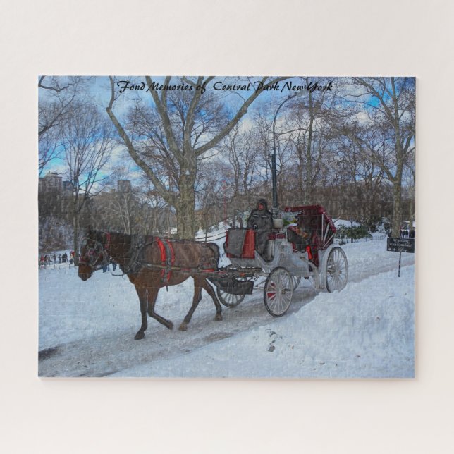 Central Park New York.Christmas Greetings Jigsaw P Puzzle (Horizontal)