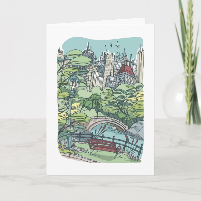 Central Park | New York City, NY Karte (Vorderseite)