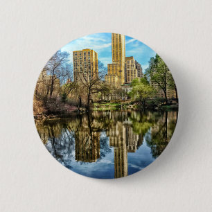 Central Park New York City NYC Button