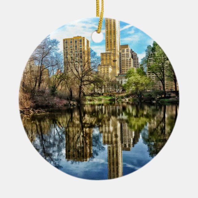 Central Park New York City NYC Keramik Ornament (Vorne)
