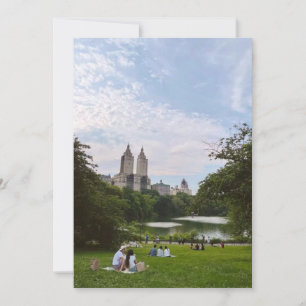 Central Park New York City Skyline & See Szenerie Einladung