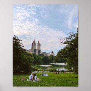 Central Park New York City Skyline & See Szenerie Poster