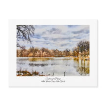 Central Park New York City Wasserfarbenmalerei