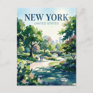 Central Park New York Postkarte