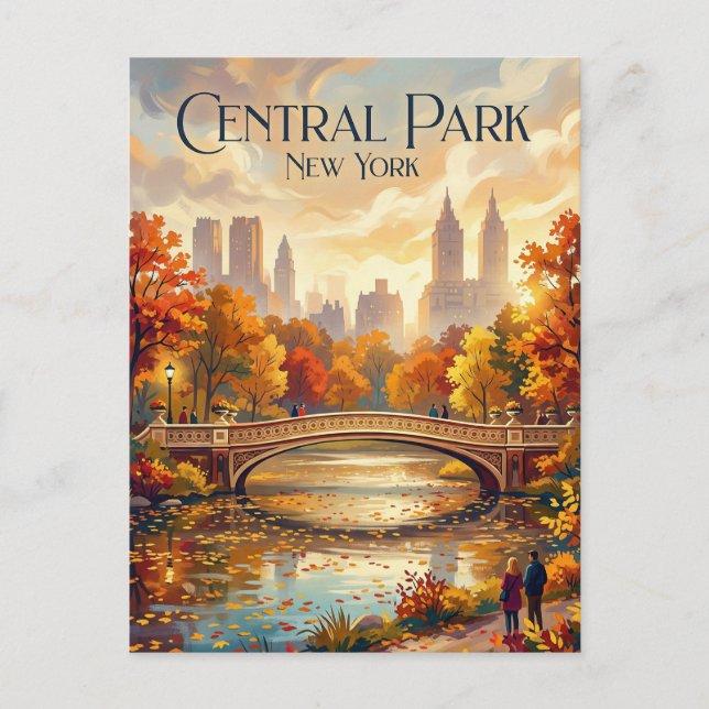 Central Park New York Postkarte (Vorderseite)