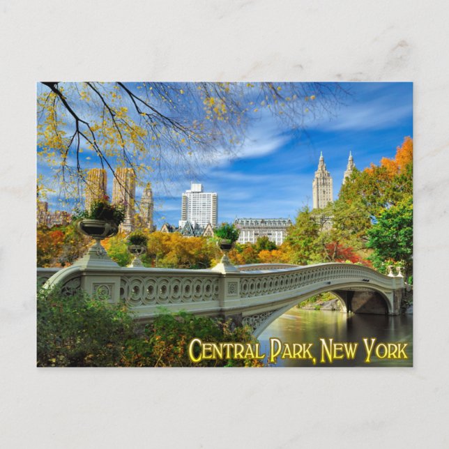 Central Park New York Postkarte (Vorderseite)