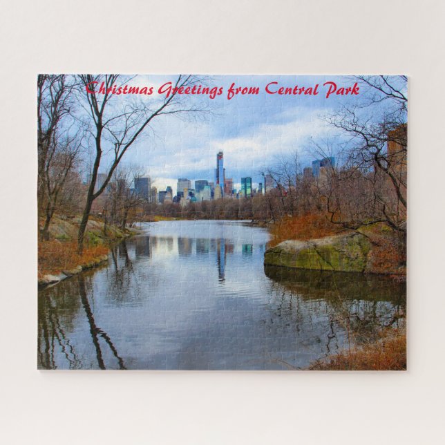 Central Park New York - Weihnachtsgrüße Puzzle (Horizontal)