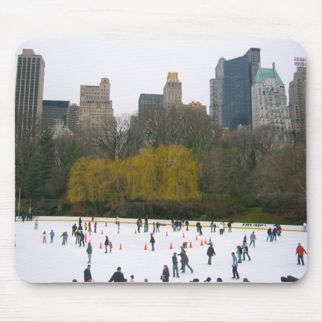 Central Park NY NYC Wollman Skaten Rink Mousepad (Vorne)