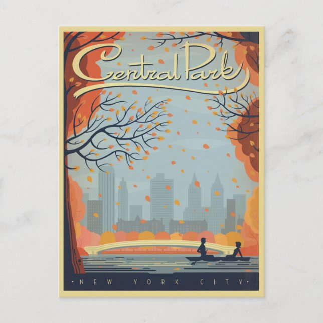 Central Park, NYC - Fall Postkarte (Vorderseite)