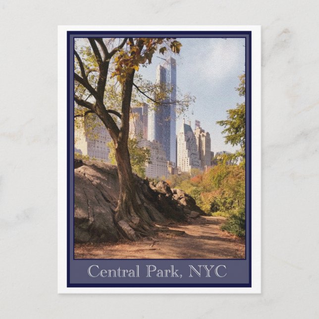 Central Park, NYC Postkarte (Vorderseite)