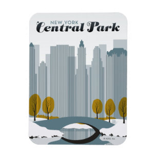 Central Park, NYC - Schnee Magnet