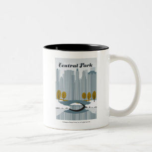 Central Park, NYC - Schnee Zweifarbige Tasse