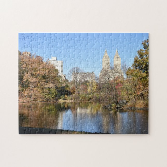 Central Park Reflection New York City Landschaft Puzzle (Horizontal)