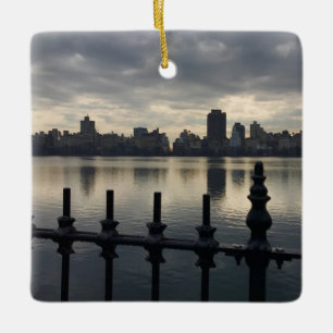 Central Park Reservoir New York City Sunrise NYC Keramikornament