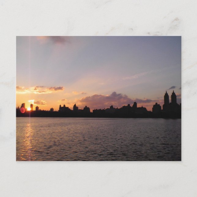 Central Park Reservoir, NYC Postkarte (Vorderseite)