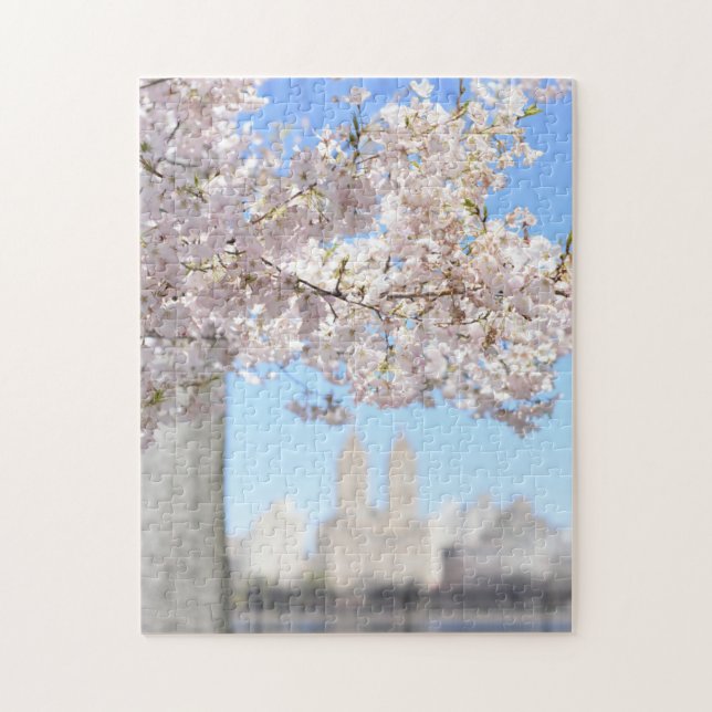 Central Park Reservoir Spring Cheroms NYC Puzzle (Vertikal)