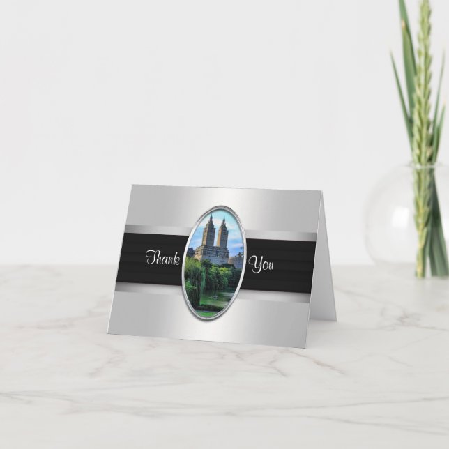 Central Park See, San Remo NYC danken Ihnen zu Dankeskarte (Vorderseite)