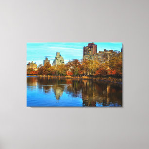 Central Park Skyline im Herbst Leinwanddruck