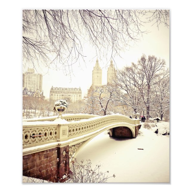 Central Park Snow - Winter New York Fotodruck (Vorne)