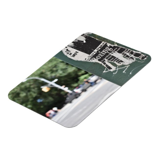 Central Park West NYC Boxing Flyer Fotografie Magnet (Linke Seite)