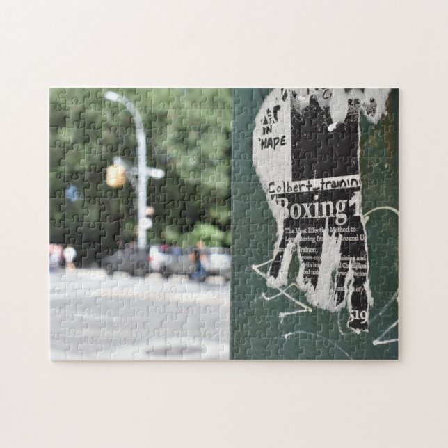Central Park West NYC Boxing Flyer Fotografie Puzzle (Horizontal)
