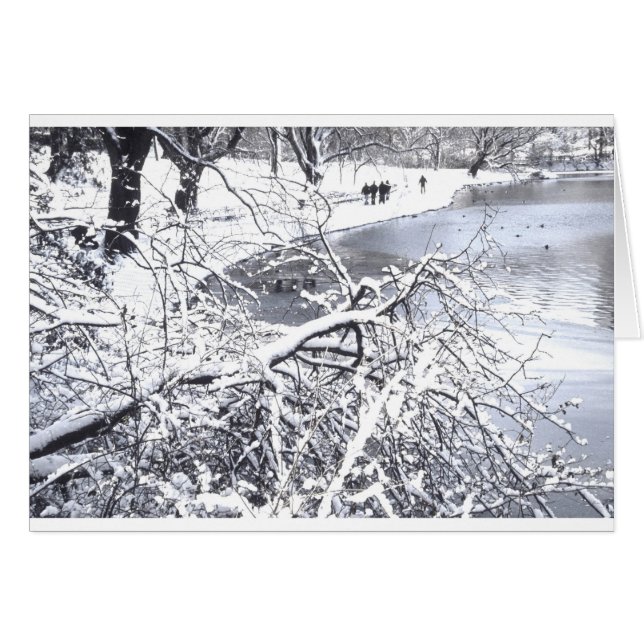 Central Park Winter Lake (Vorderseite (Horizontal))