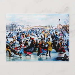 Central Park Winter Postcard Postkarte